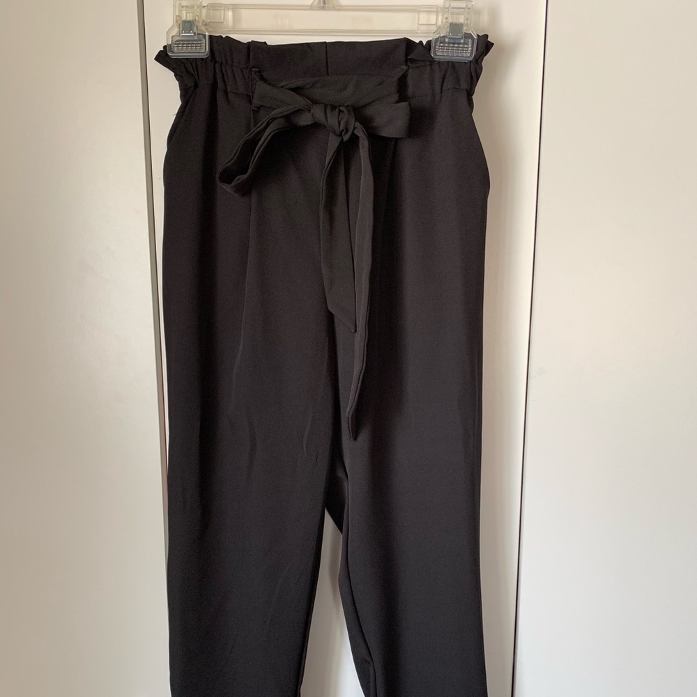 Black trousers from a boutique